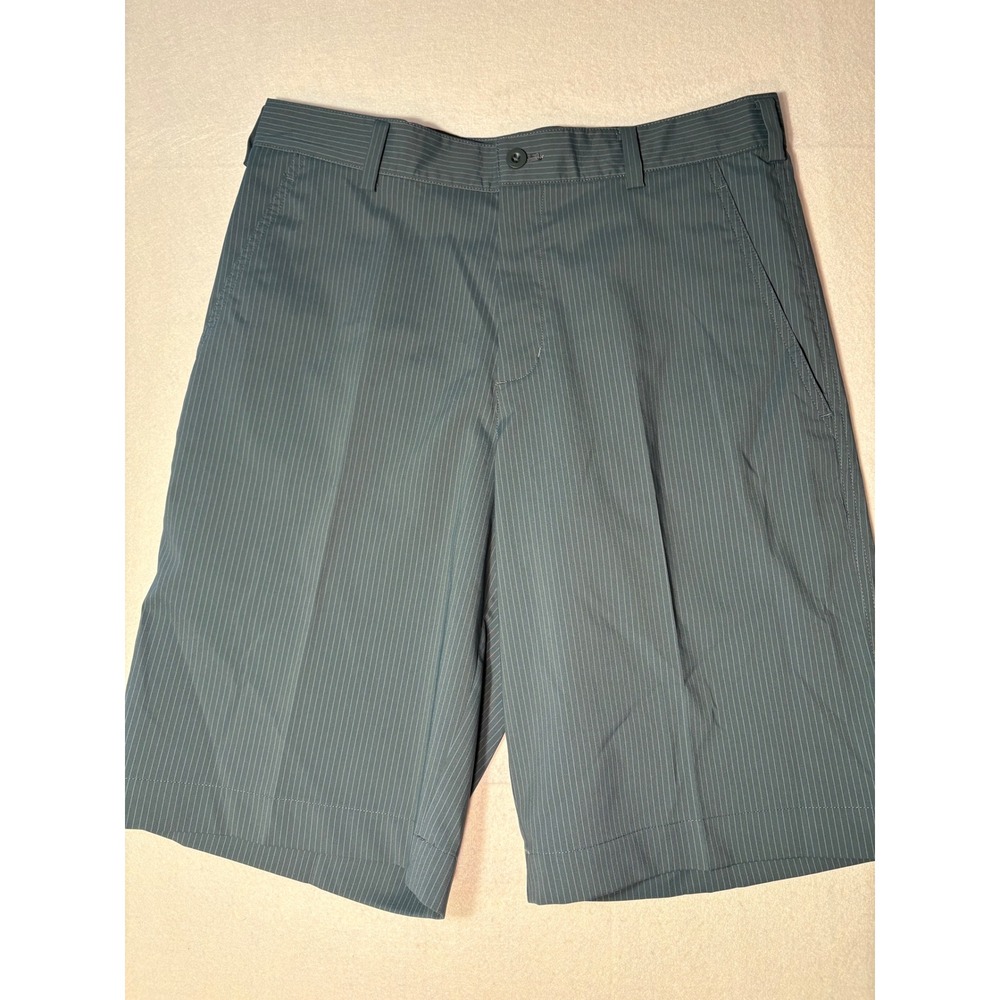 Nike Golf Dri-FIT Pinstripe Shorts Mens 30 Dark Teal Blue Performance Flat Front